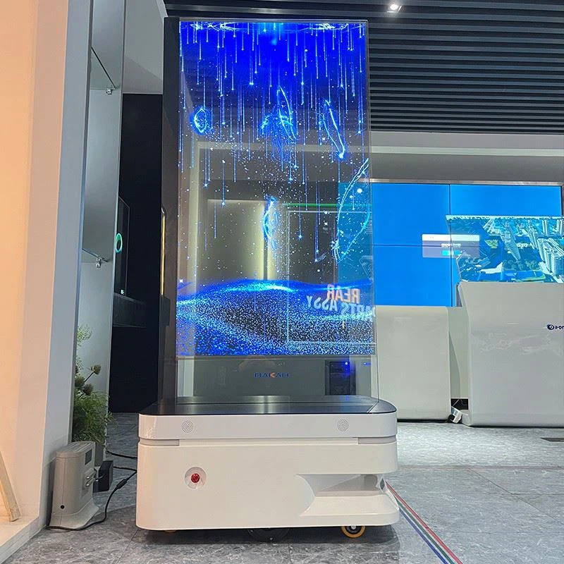 Mobile AI transparent screen robot best